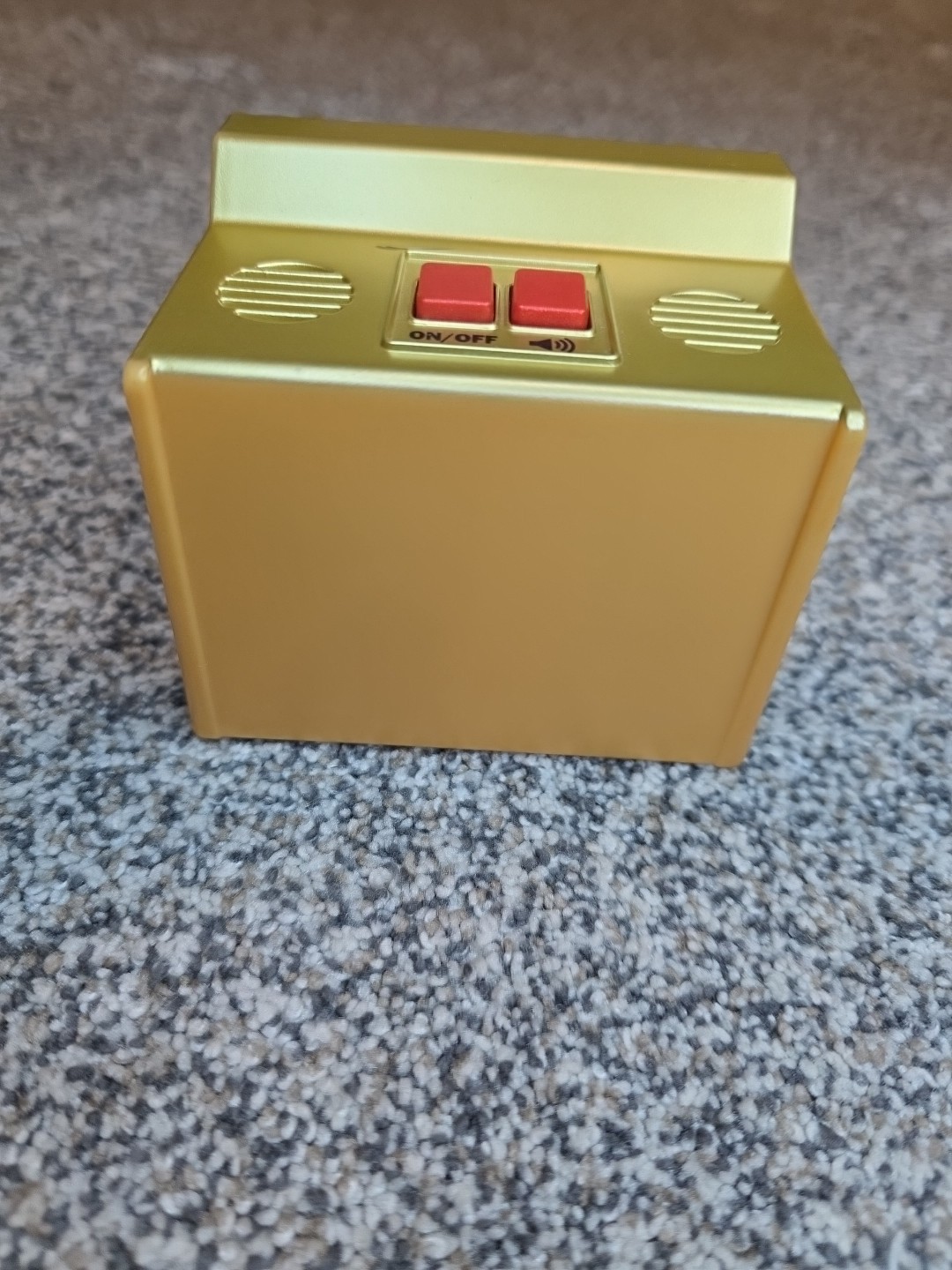 Tetris Hand Held Classic Arcade GOLD Mini Retro VIDEO Game TESTED WORKS FUN