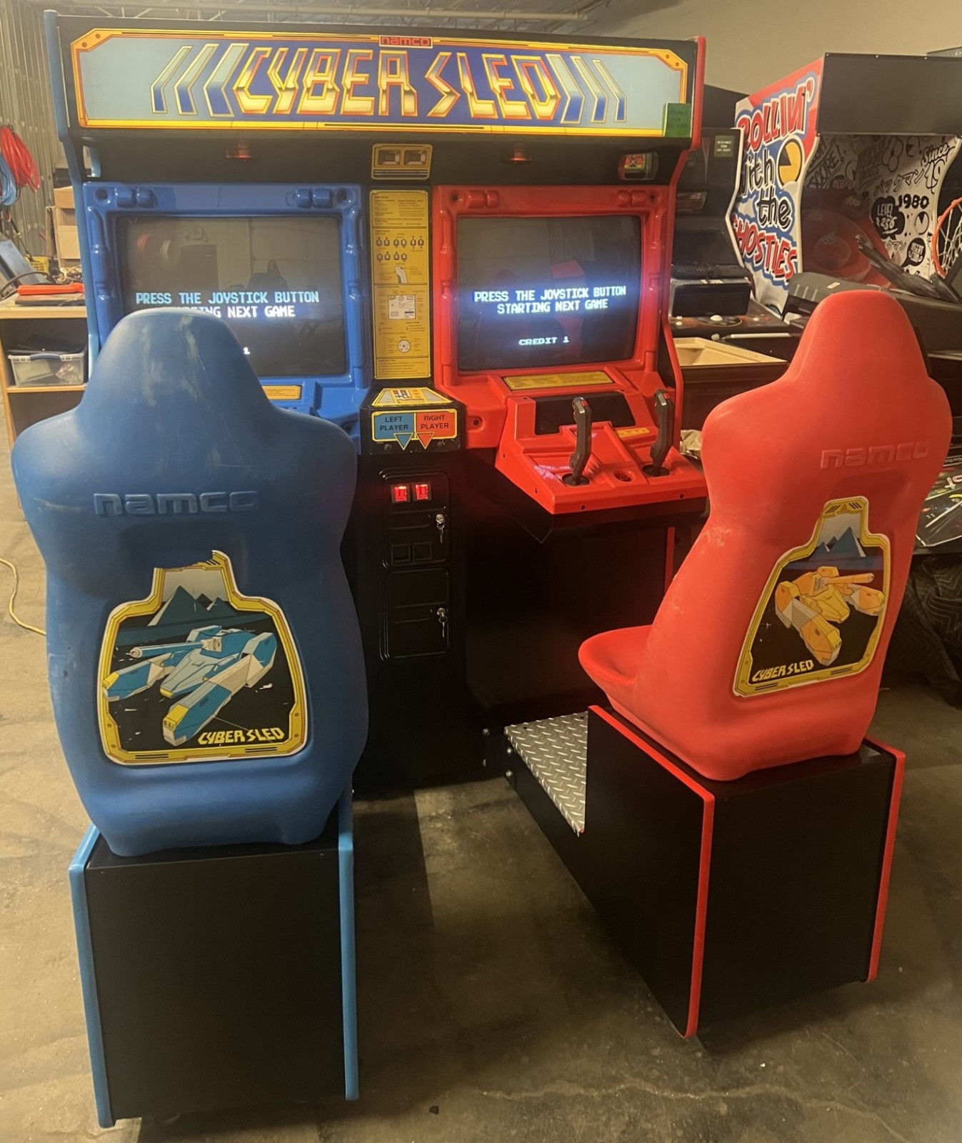 CYBER SLED ARCADE MACHINE by NAMCO (Excellent Condition) *RARE*