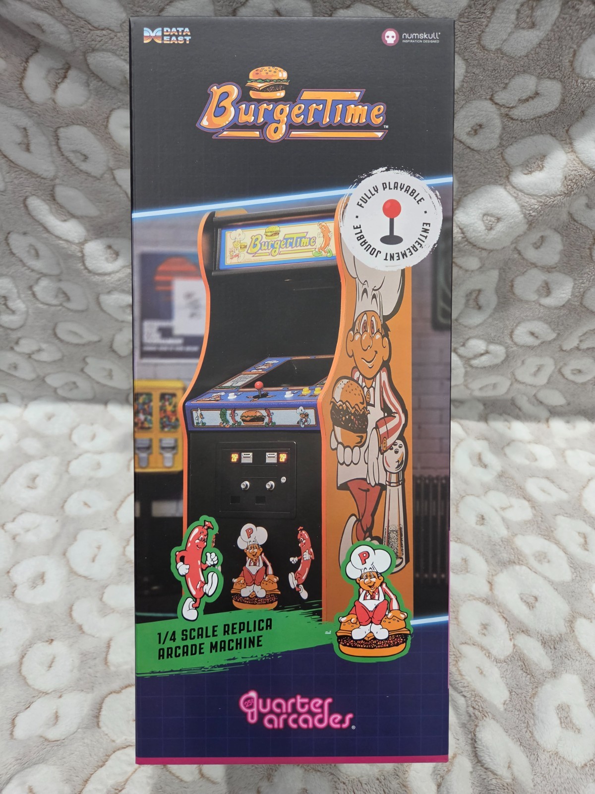 BurgerTime Quarter Arcades 🍔 Numskull 1/4 Scale Mini Replica Arcade Game 🕹 NIB