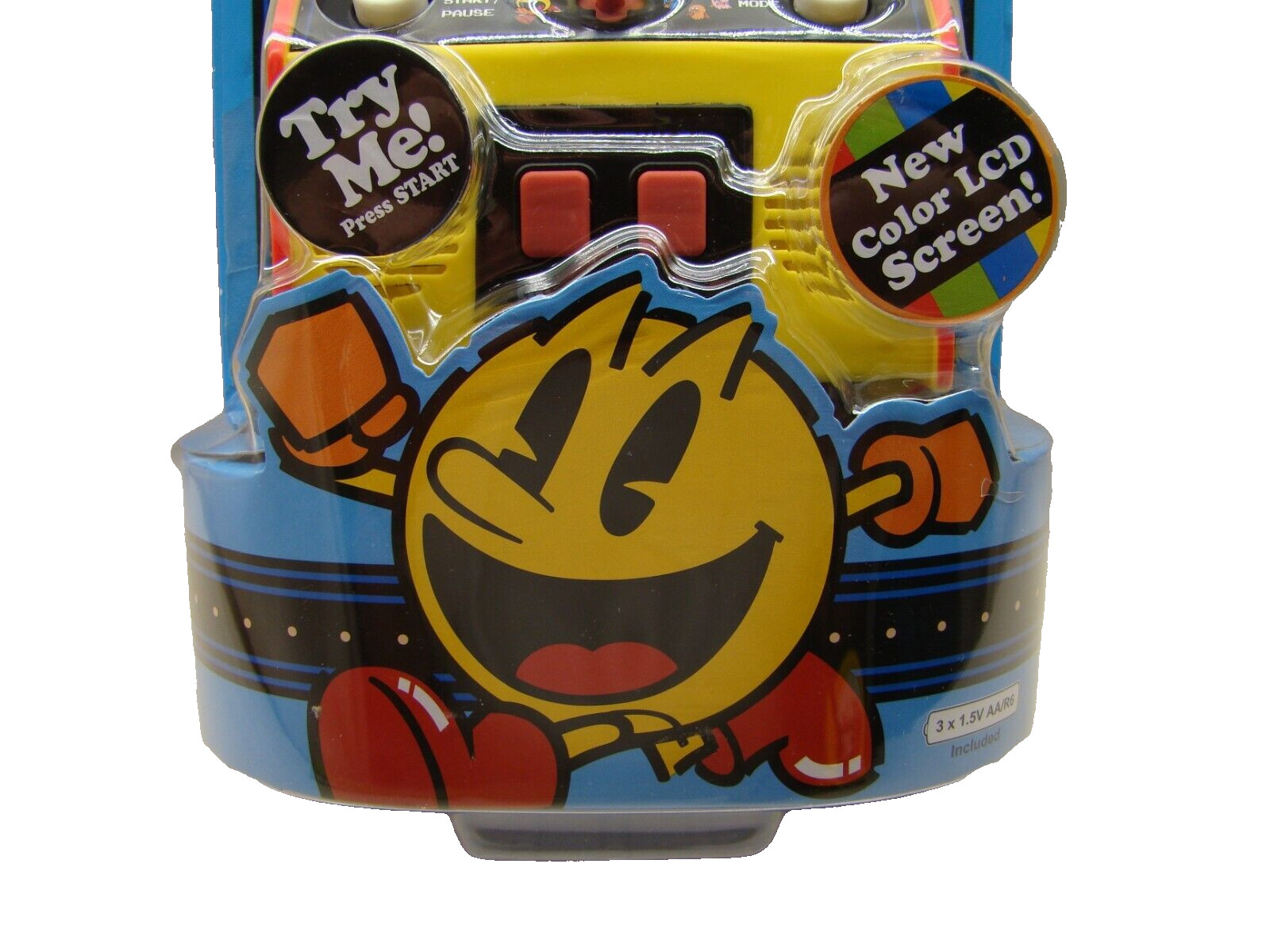 Pac-Man Basic Fun Mini Classic Arcade Retro Color LCD Handheld Video Game New