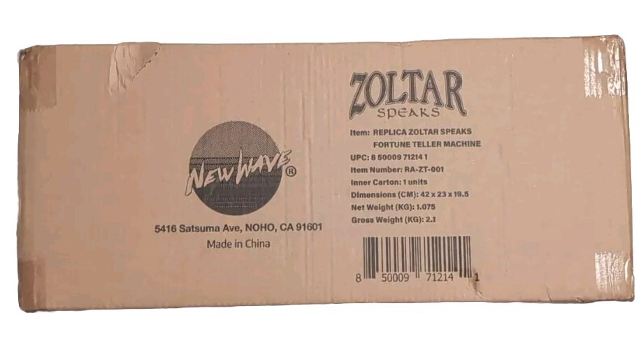 New Wave Toys ZOLTAR SPEAKS Replicade Factory Sealed 1/6 Scale MISB