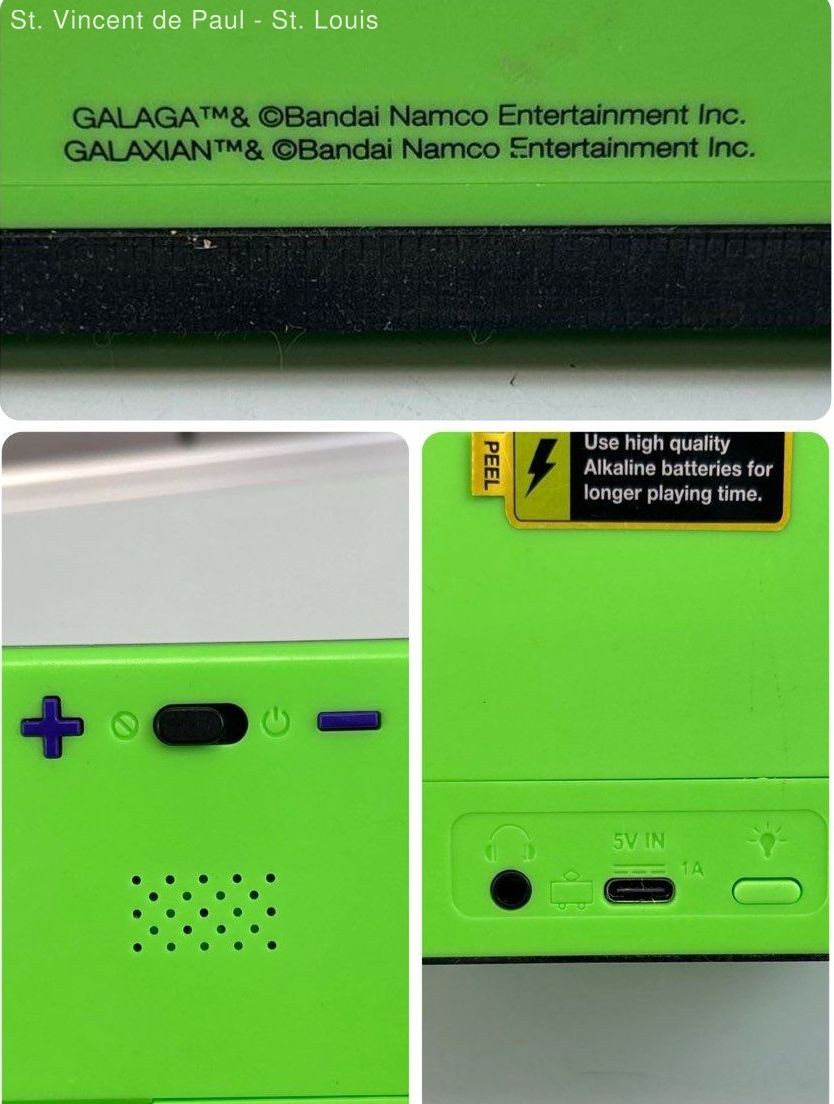 Set of 2 Mini Arcade Galaga Mini AHand Held Arcade Video Machine Collectible