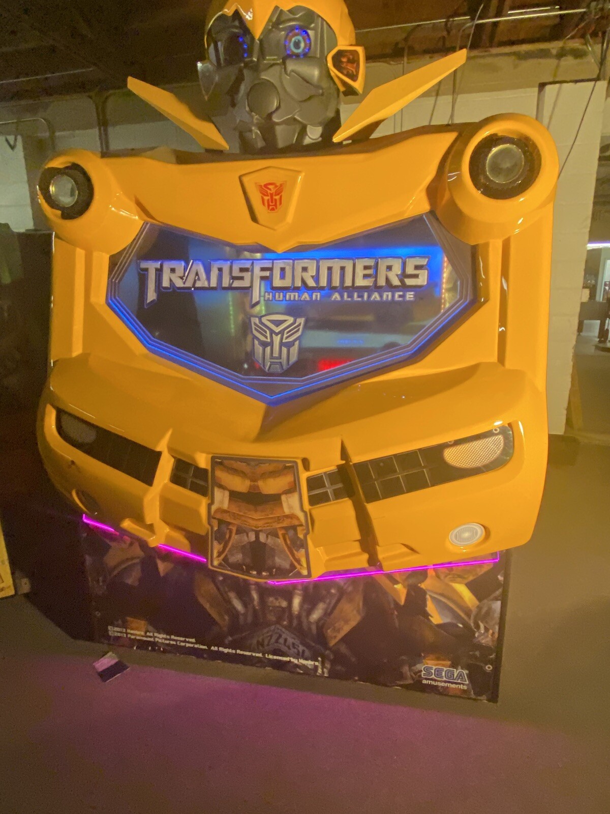 Transformers Human Alliance Arcade Game and Donor Parts Game