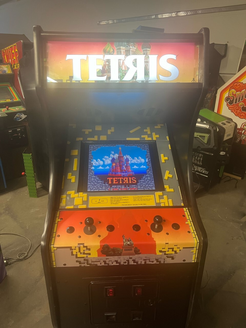 TETRIS ARCADE MACHINE by ATARI 1988 (Great Condition)