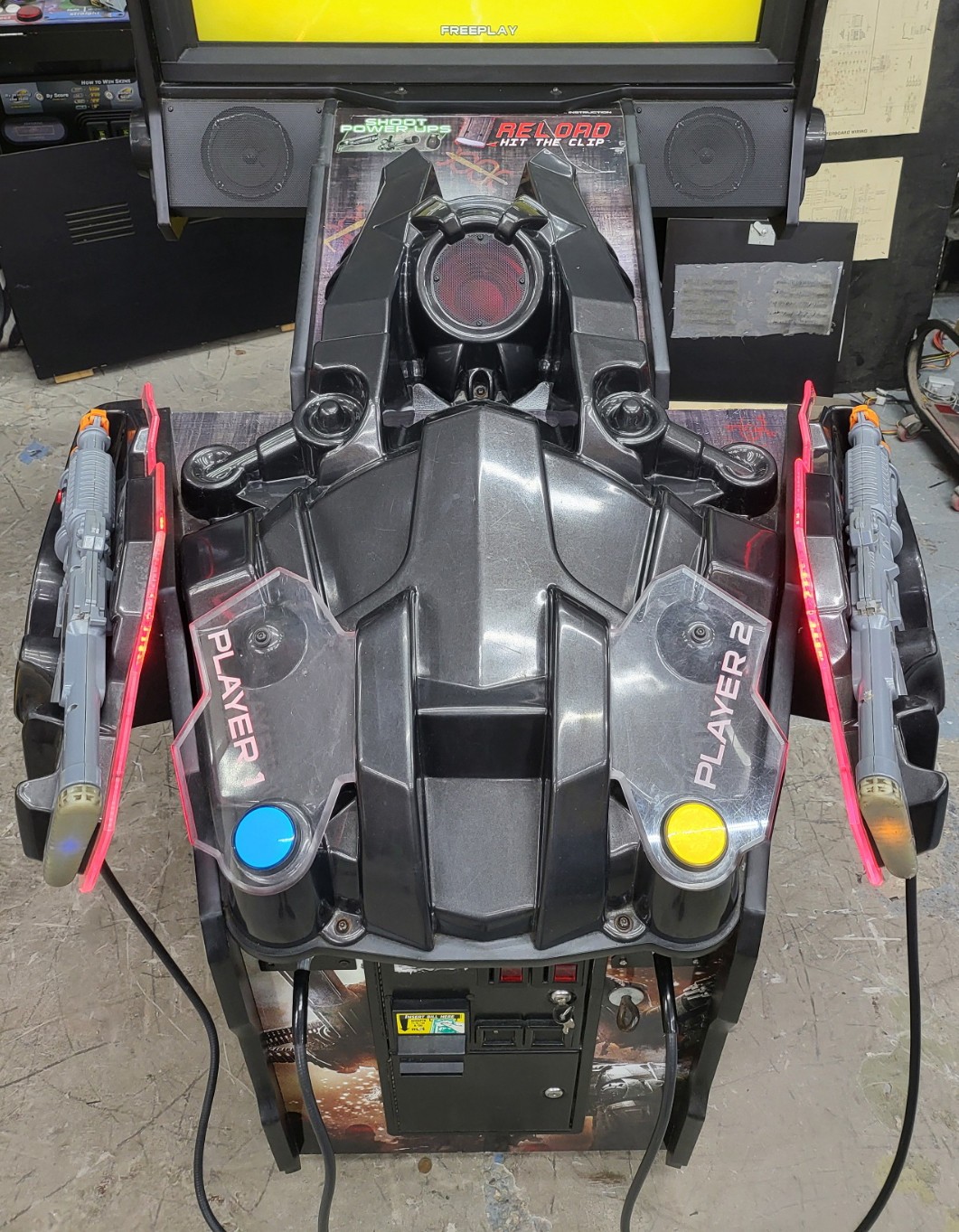 TERMINATOR SALVATION Full Size Arcade Gun Shooting Video Game Machine – 42″ LCD