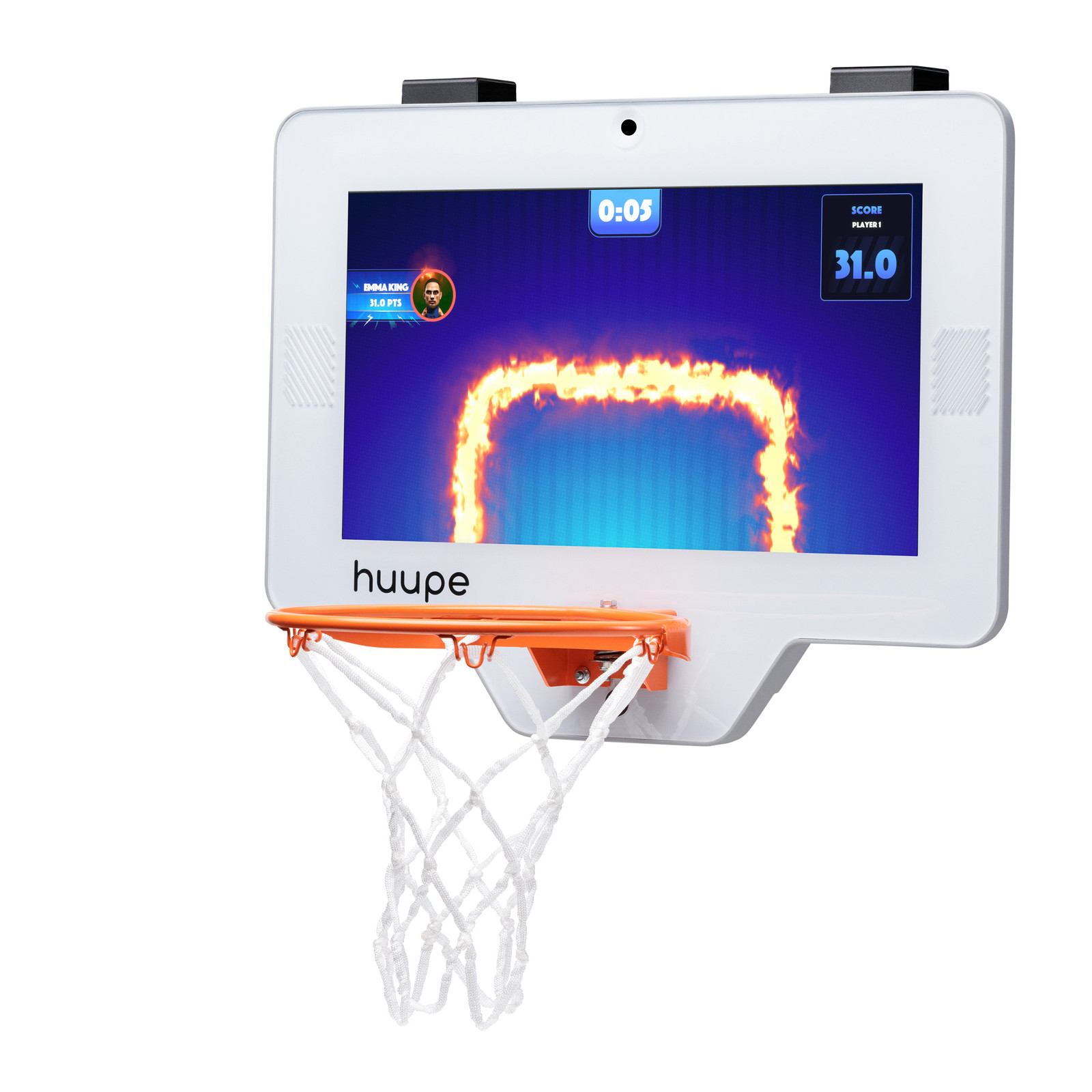 Huupe Smart Basketball Arcade System Mini Hoop LED Backboard Games Bundle