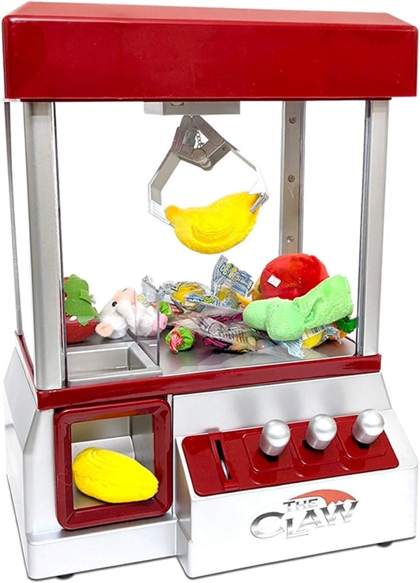 Etna Arcade Claw Machine – Endless Fun, Music, Perfect for Parties – 8×7.7×4