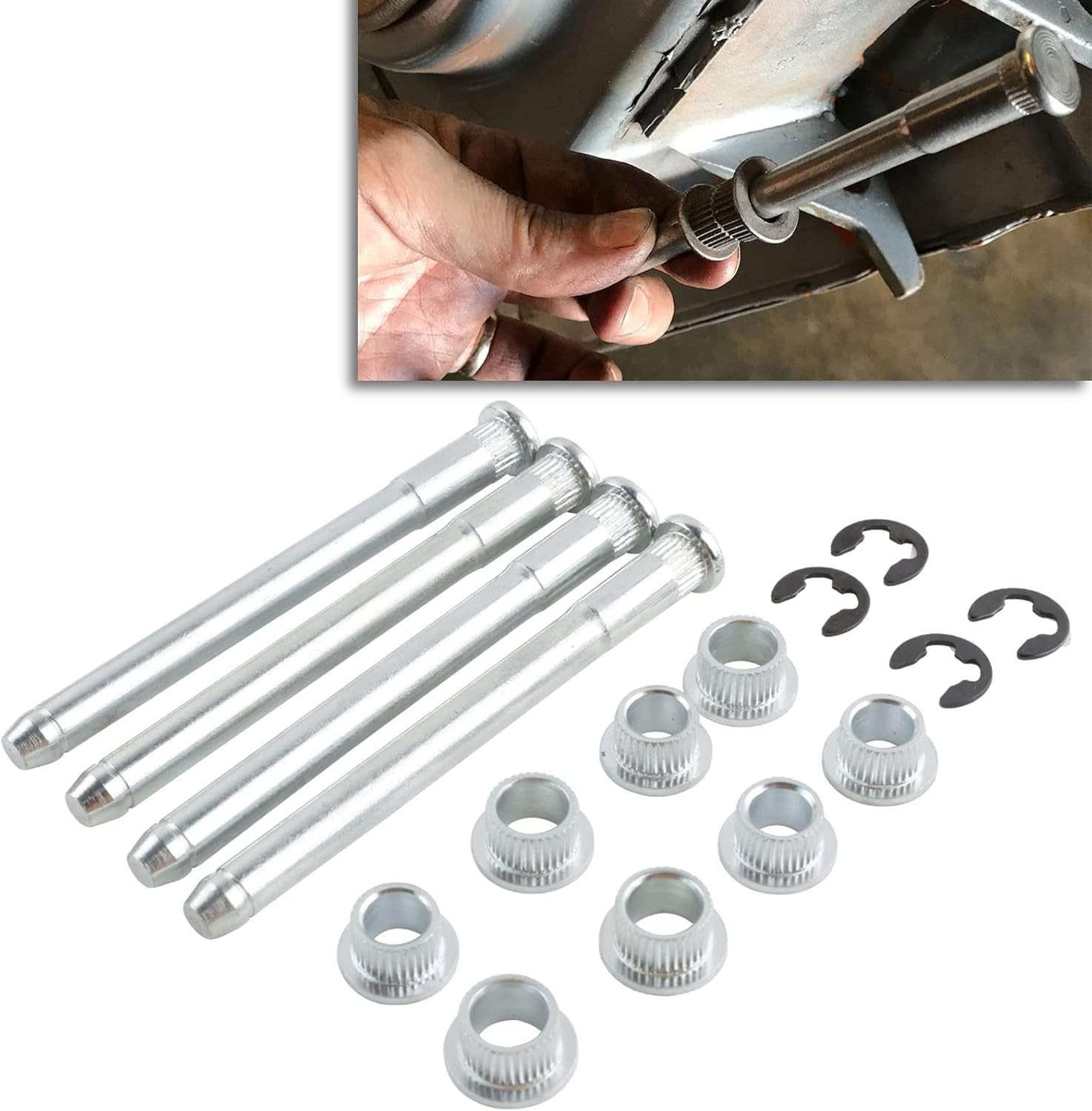 Door Hinge Pin and Bushing Repair Kits Compatible with Chevy S10 GMC S10 Pickup