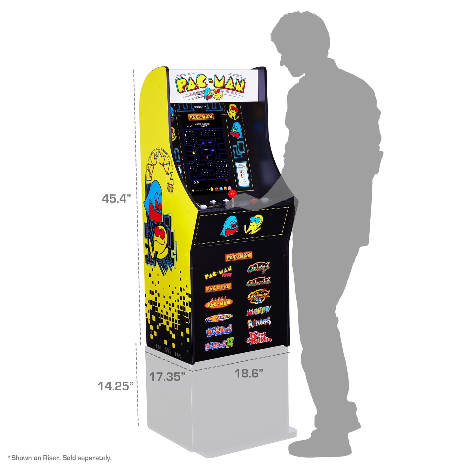 Arcade1Up PAC MAN Classic SE Arcade Machine – 4 Foot Cabinet 13 Classic Game™