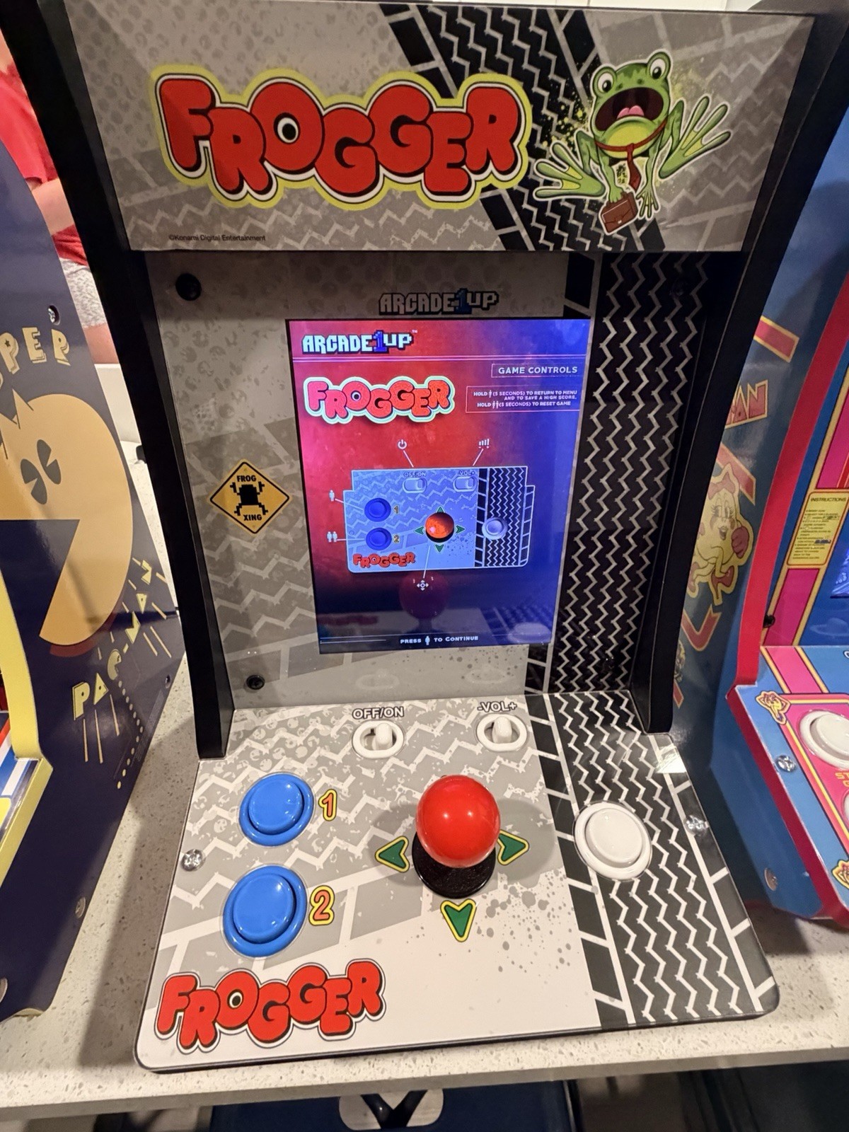 Arcade1Up Countercade Frogger Time Pilot Retro Tabletop Game