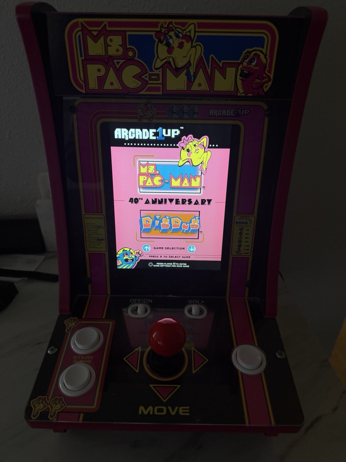 Arcade1Up Ms. Pac-Man 40th Anniversary Arcade