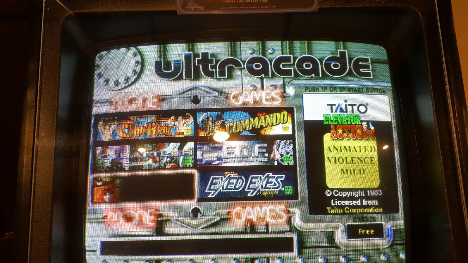 Original Ultracade Arcade Game – Multi Game System 40 Games Upgradeable