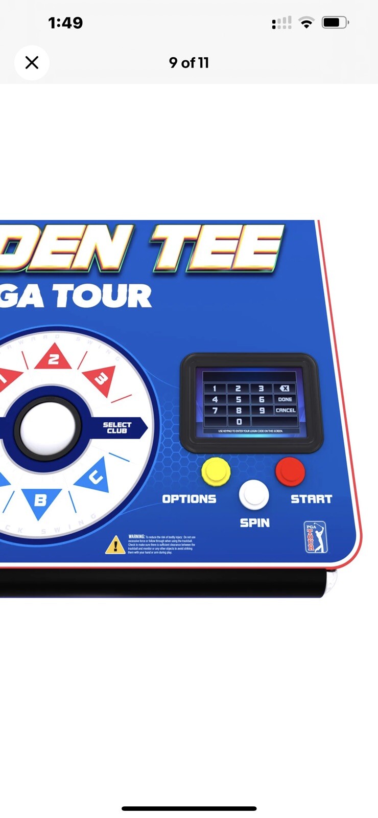 Golden Tee Golf Game – PGA TOUR Clubhouse Standard Edition IN HAND