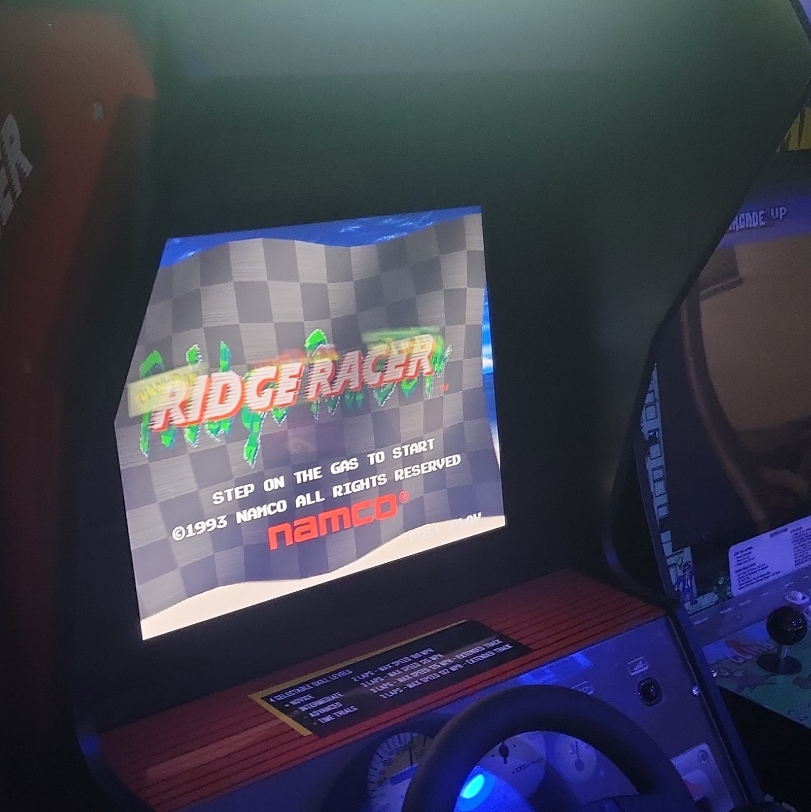 Arcade1Up Ridge Racer Racing Arcade Cabinet – Upright Game Room Machine