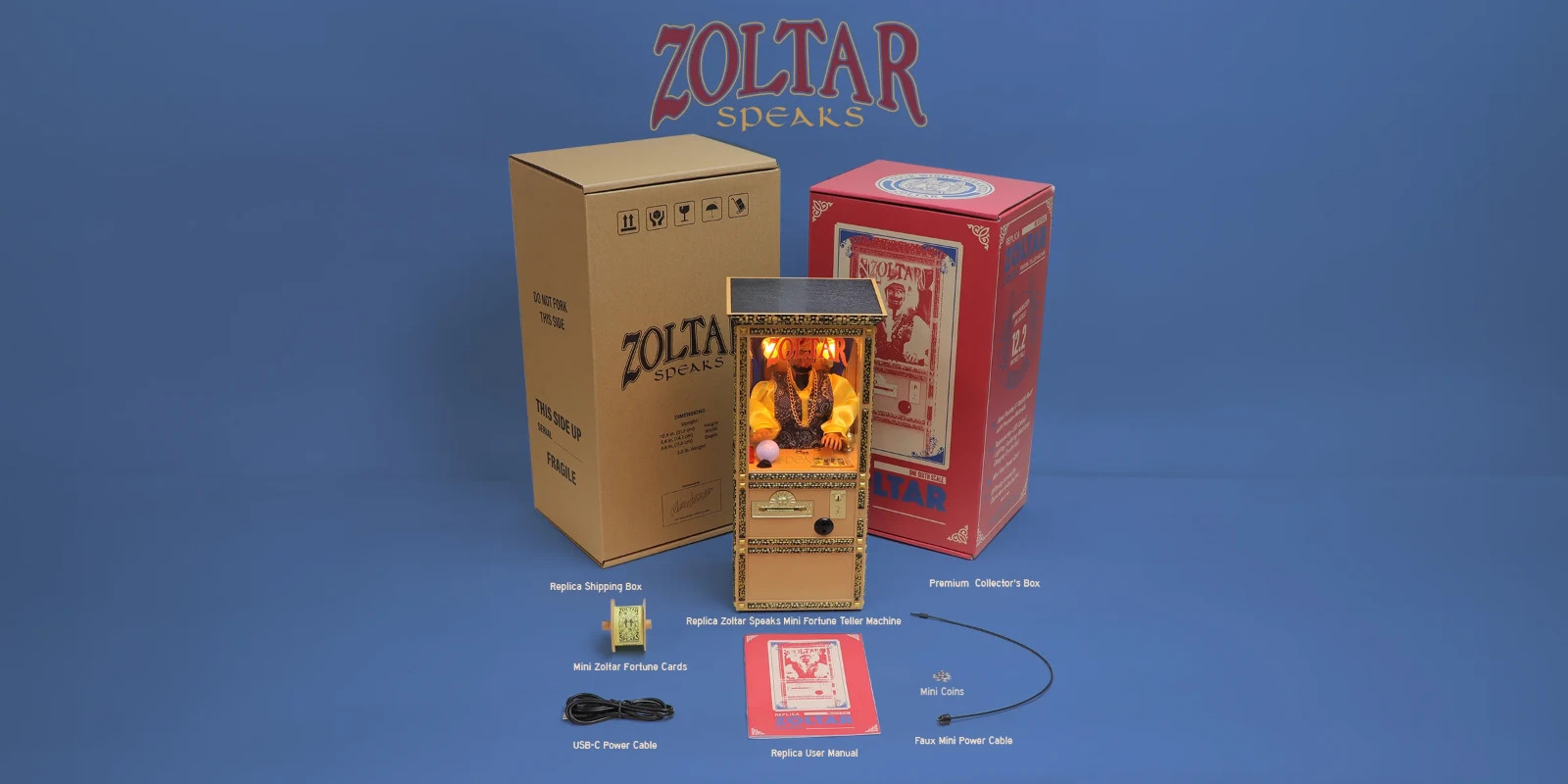 New Wave Toys Replicade Zoltar Speaks Fortune Teller Machine 1/6 Scale NEW