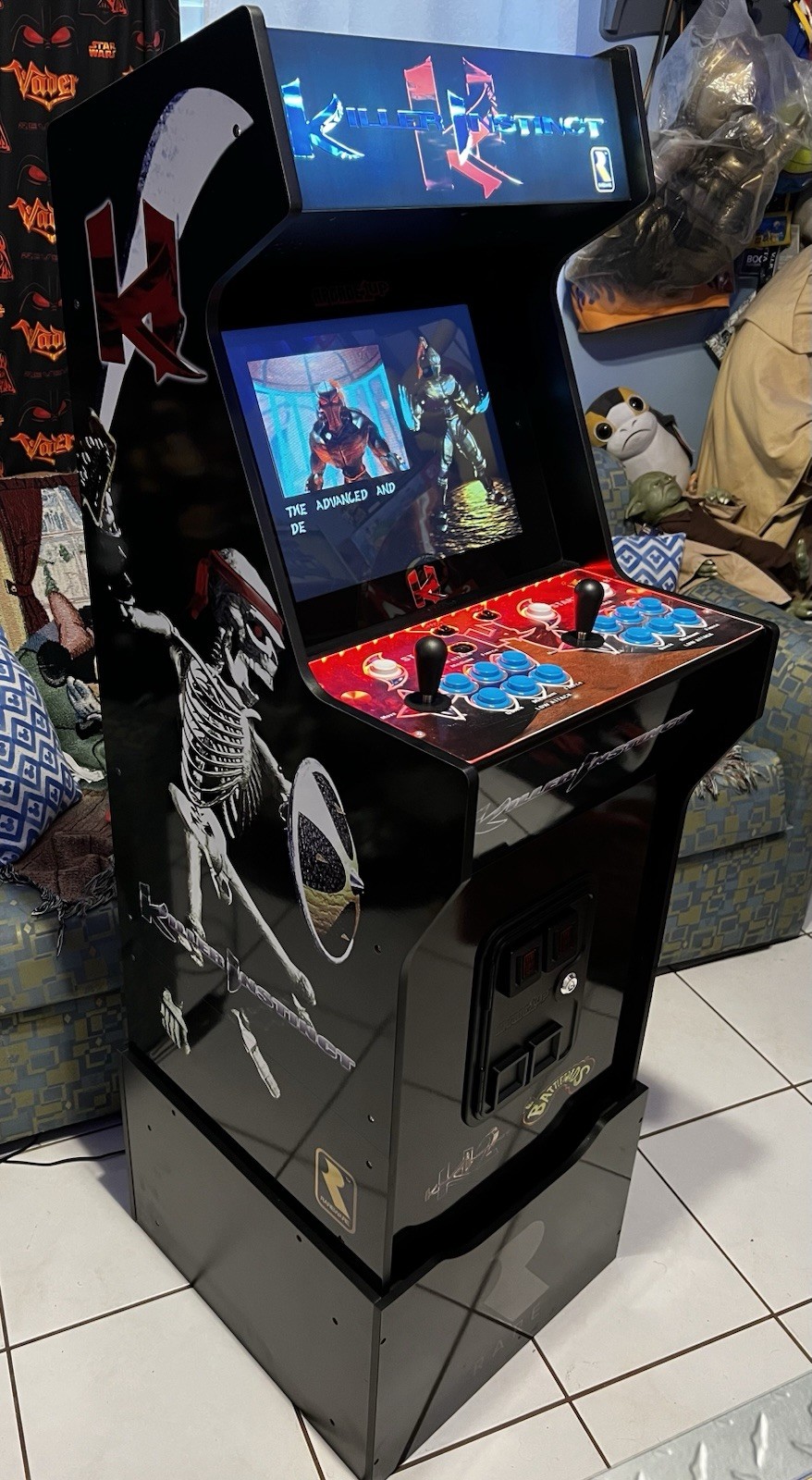 Killer Instinct Arcade1Up Wifi Arcade Video Game Cabinet Riser Retro RARE 🔥