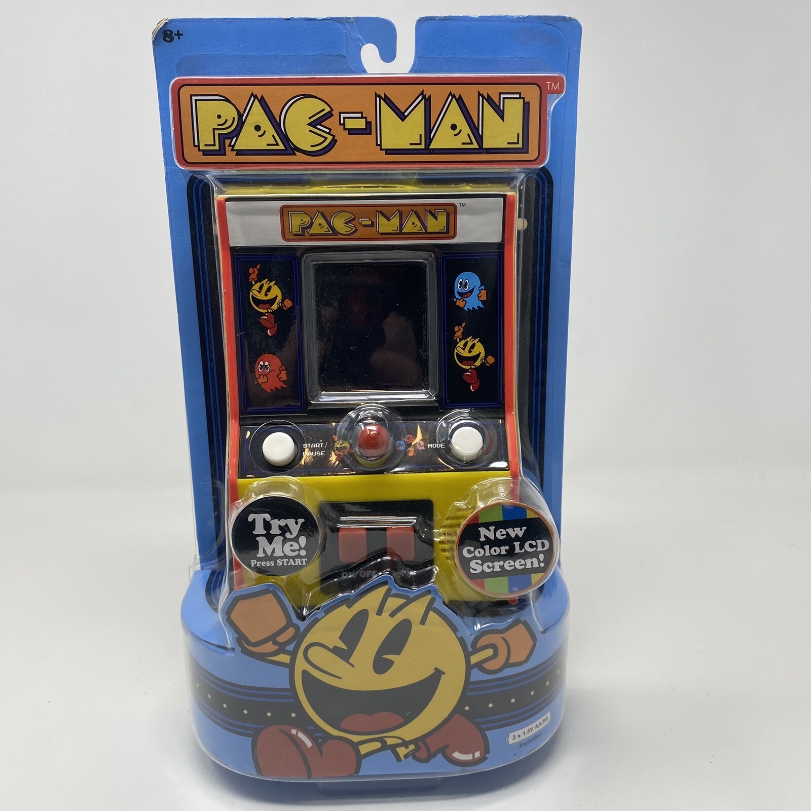 Basic Fun Arcade Classics – Pac-Man Color LCD Retro Mini Arcade Game , Yellow