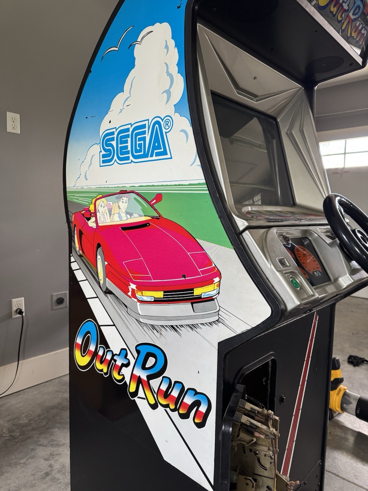 SEGA Out Run Original Upright Driving Arcade Racing Cabinet