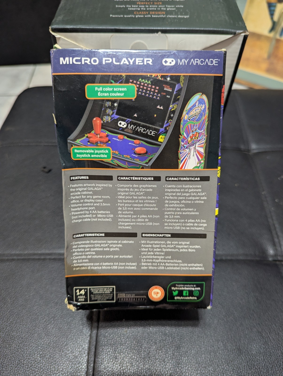 My Arcade Micro Player Mini Retro Arcade Machine: Galaga Video Game Sealed!!