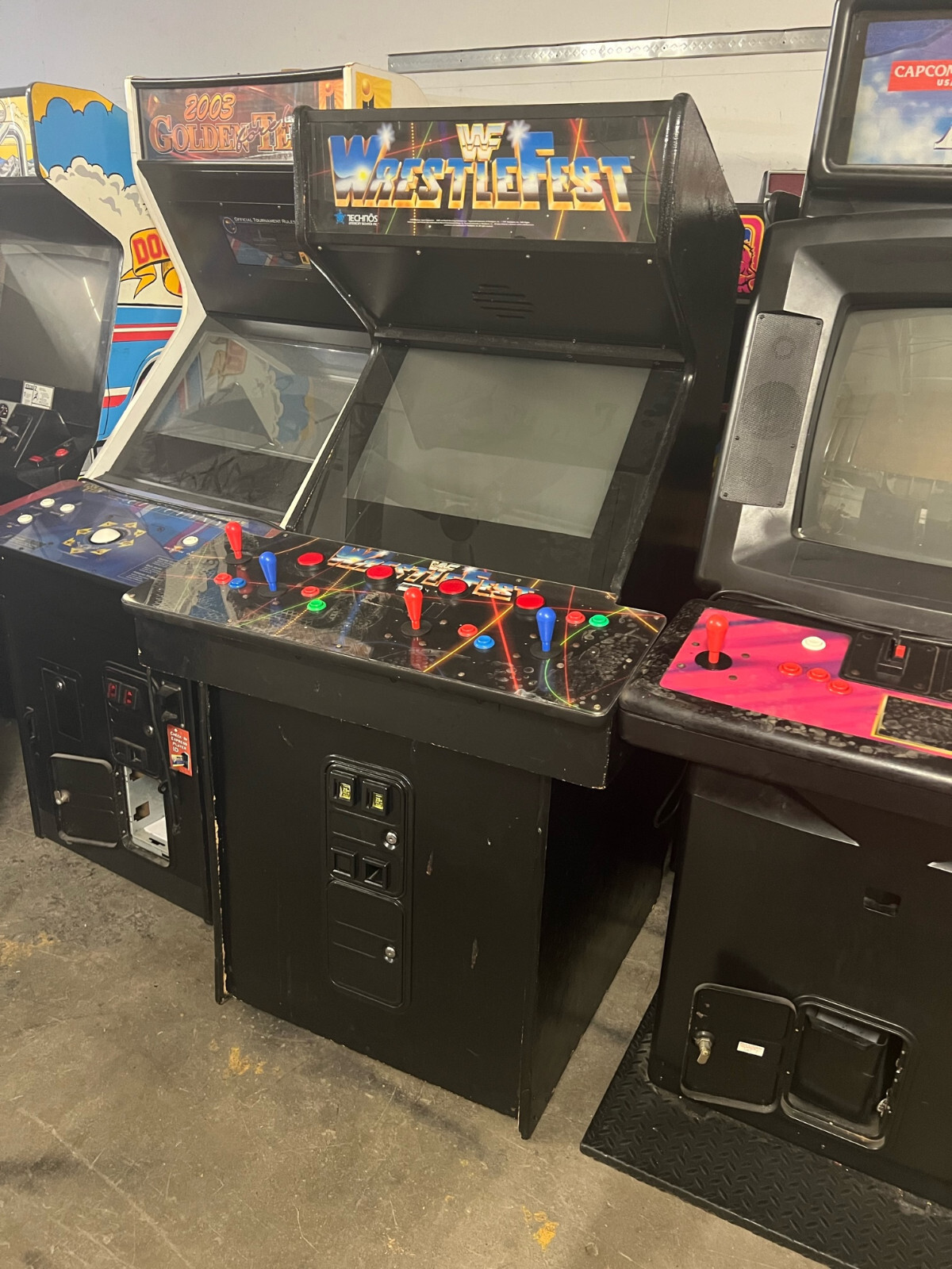 WRESTLEFEST ARCADE MACHINE by TECHNOS 1991 (Excellent Condition)