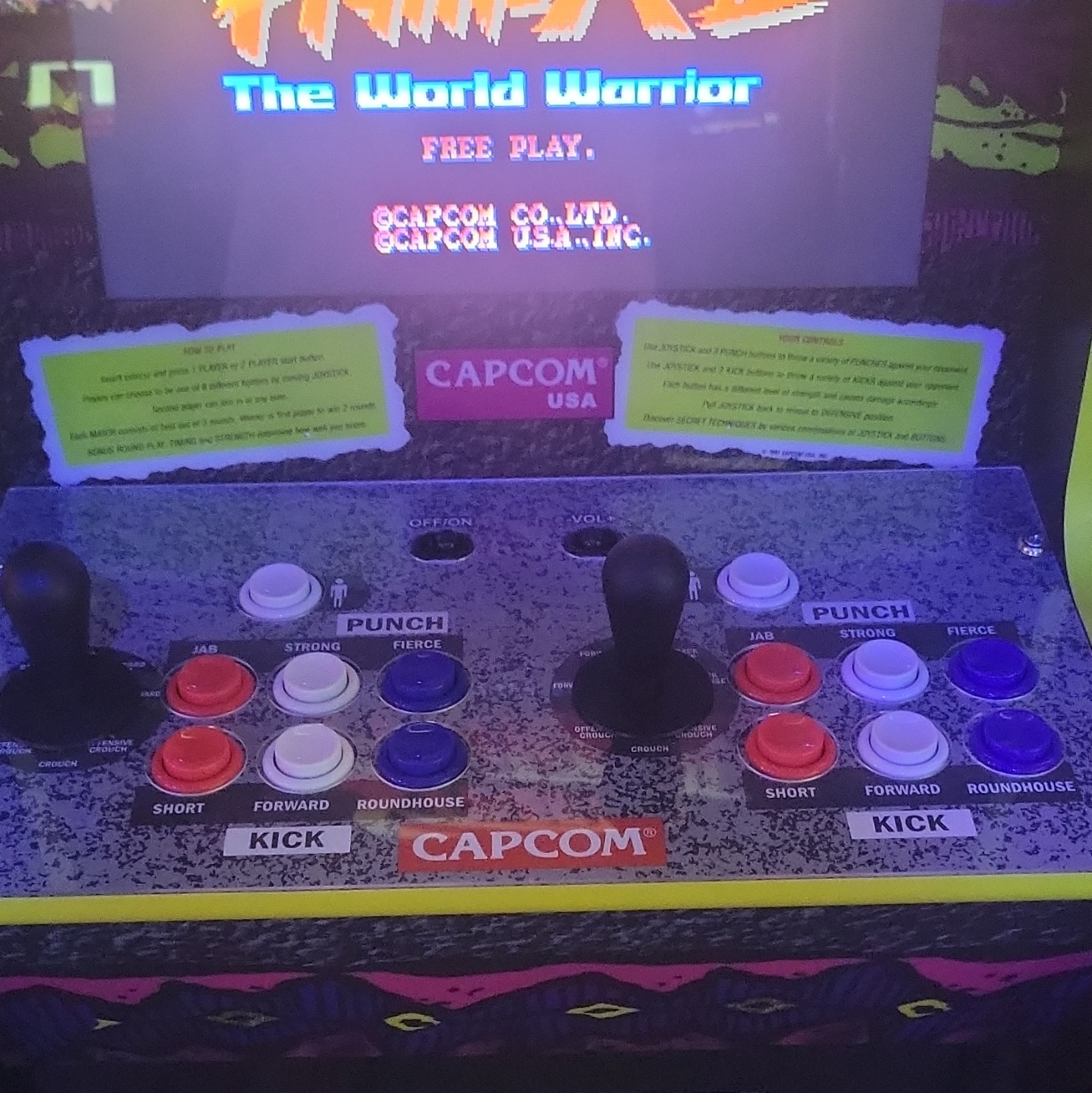 Arcade1Up Street Fighter II Capcom Video Arcade Machine Cabinet Reproduction