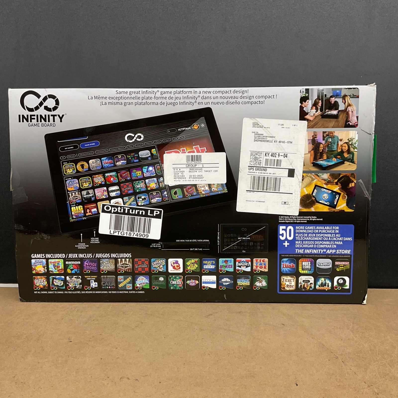 Arcade1Up Infinity Game Board 18.5in Touchscreen Multiplayer – OPEN BOX
