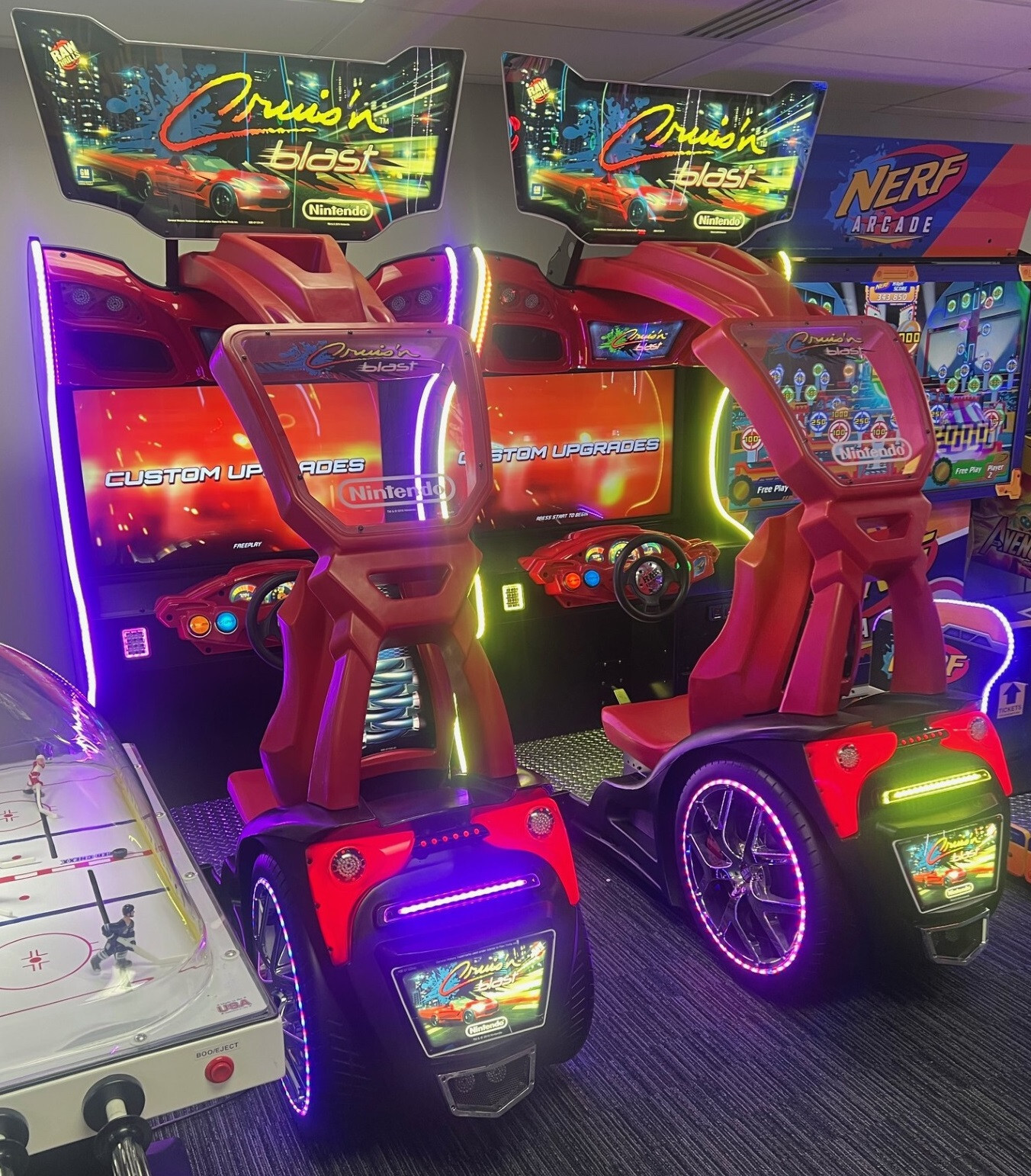 CRUIS’N BLAST ARCADE MACHINES (PAIR) by RAW THRILLS (Excellent) *RARE*