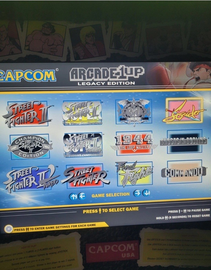Mint! Adult Owned Arcade1Up Capcom USA Legacy Edition Street Fighter 2