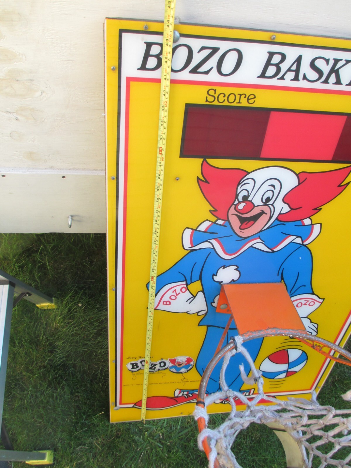 Vintage 1990 BOZO the Clown BASKETBALL ARCADE CARNIVAL MIDWAY GAME Larry Harmon
