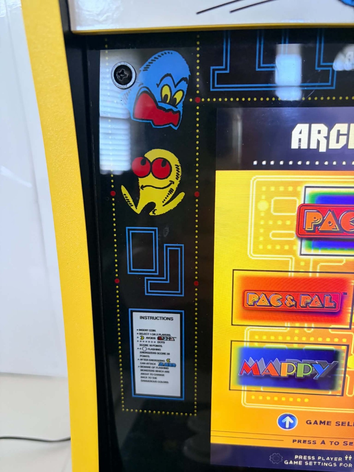 Arcade1Up Pac-Man Countercade 5 Game Tabletop Arcade Tested Works Dig Dug Mappy