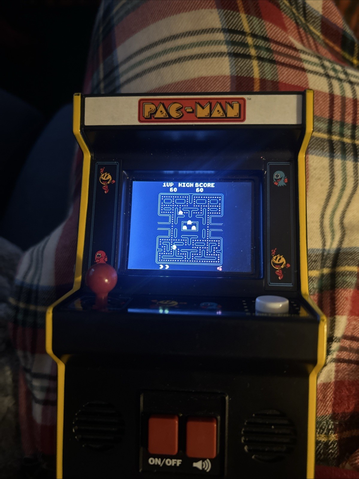 Basic Fun Pac-Man Handheld Mini Arcade Game Bandai Namco Pacman Tested Working