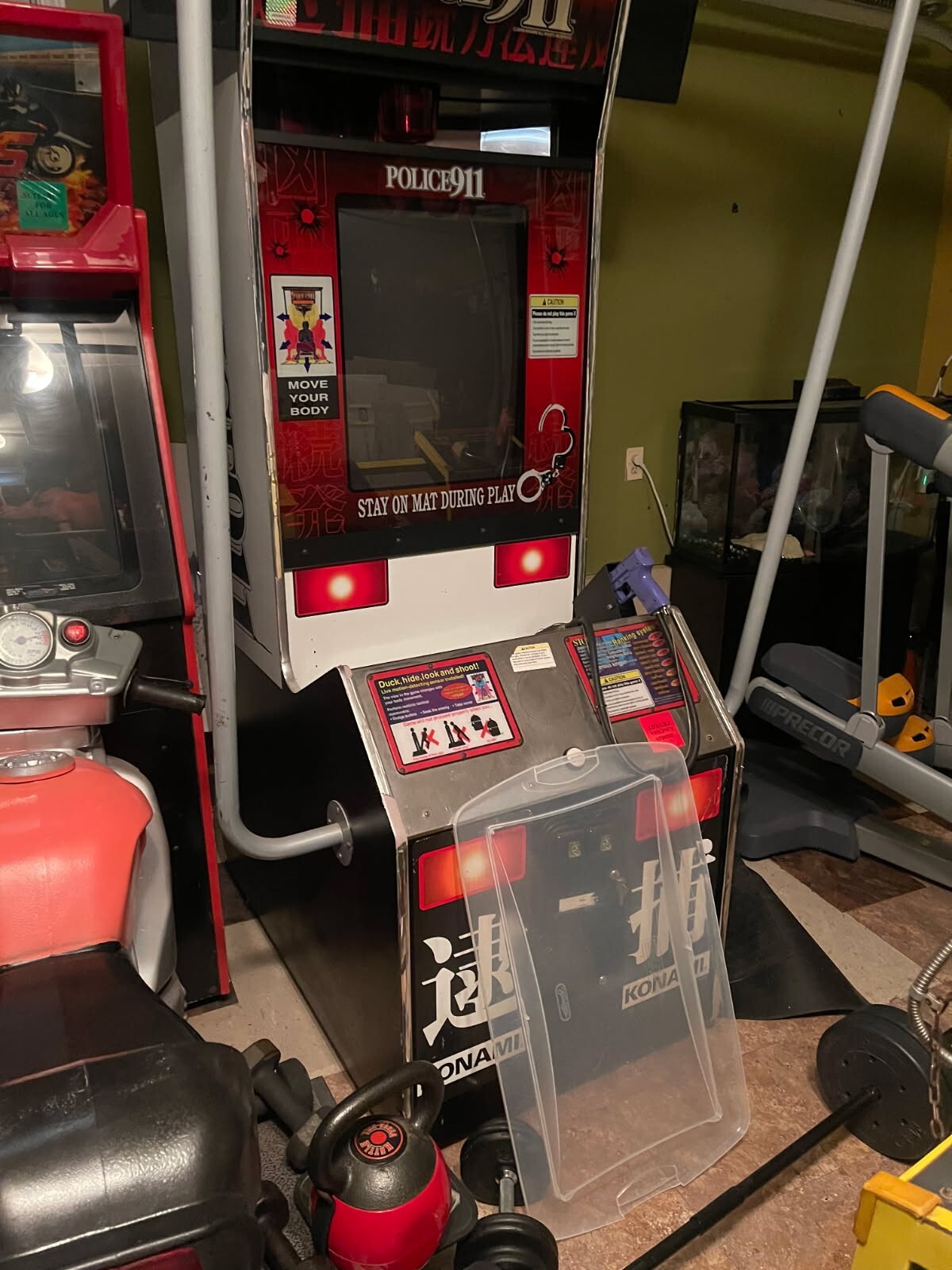 Konami Police 911 Version 2 arcade game nice working motion shooting game