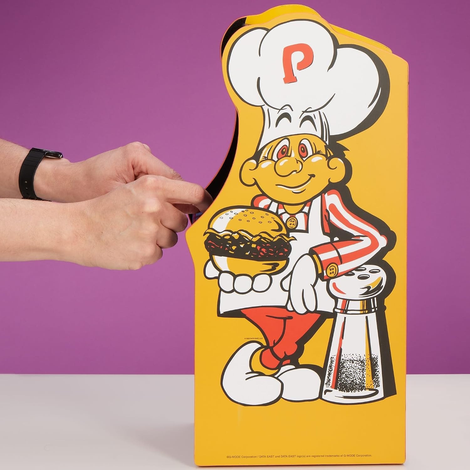 Nostalgic Mini Arcade Burger Time 5 Inch Screen Wooden Design for Collectors