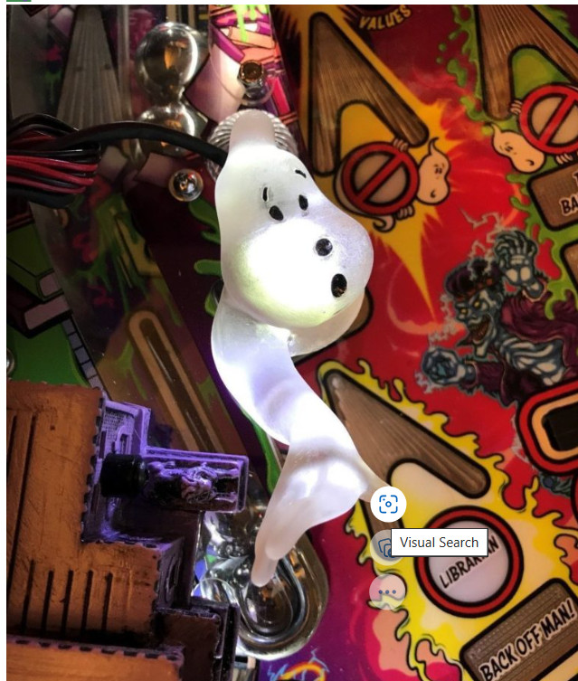 Ghostbusters GB Pinball Machine GLOWING WHITE GHOST LED Mod Stern
