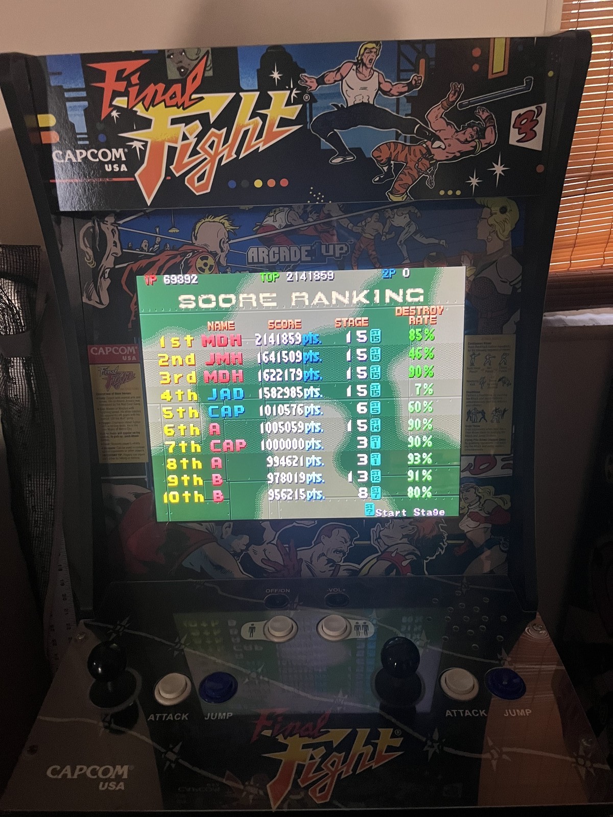 Arcade1Up Final Fight Model 7341