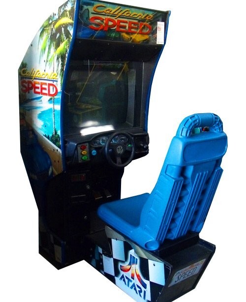 Califirnia Speed Arcade Sit Down Driving Racing Video Game Machine Cruisin LCD