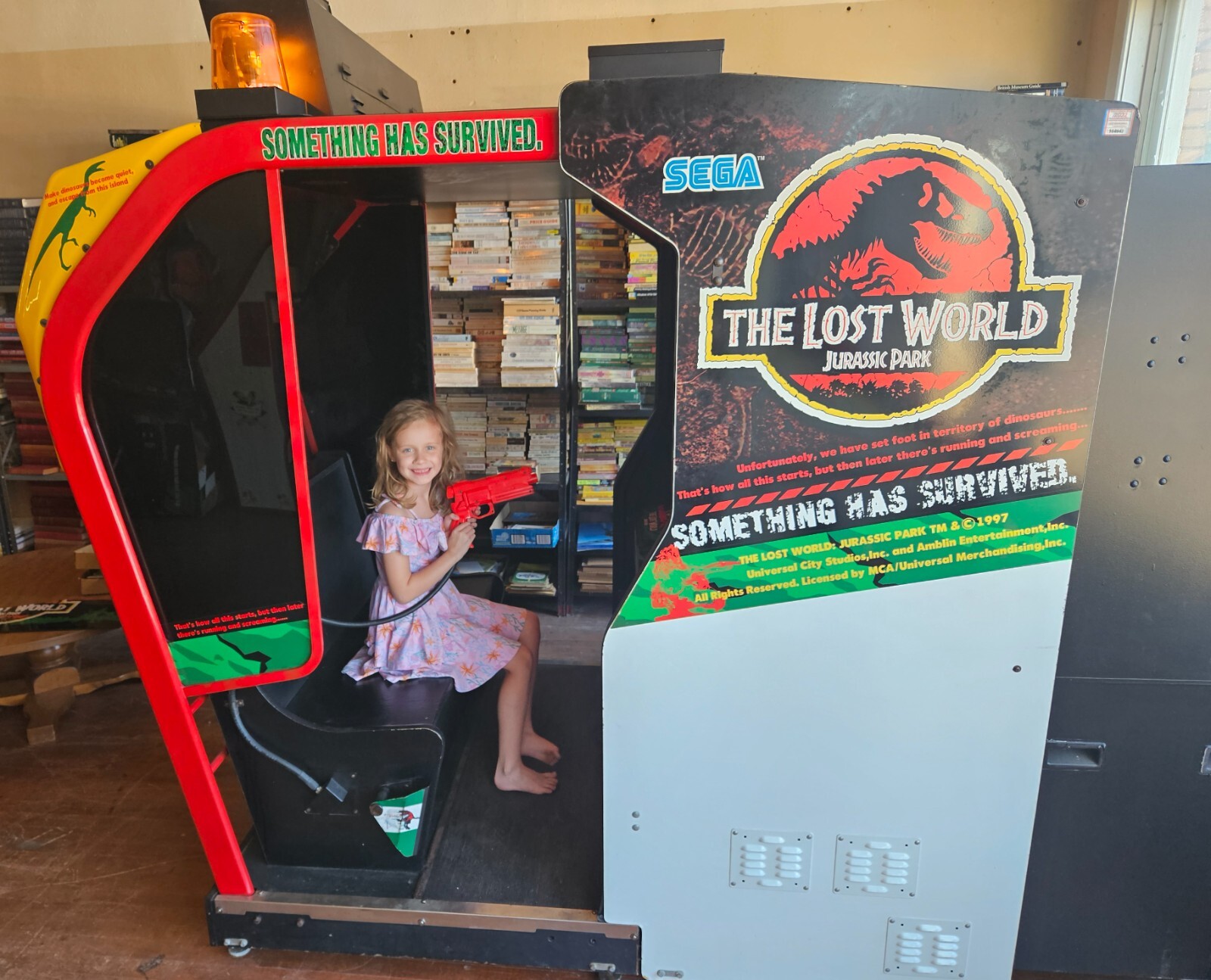 1997 JURASSIC PARK The Lost World Arcade Game by SEGA Restored w LCD Very NICE!