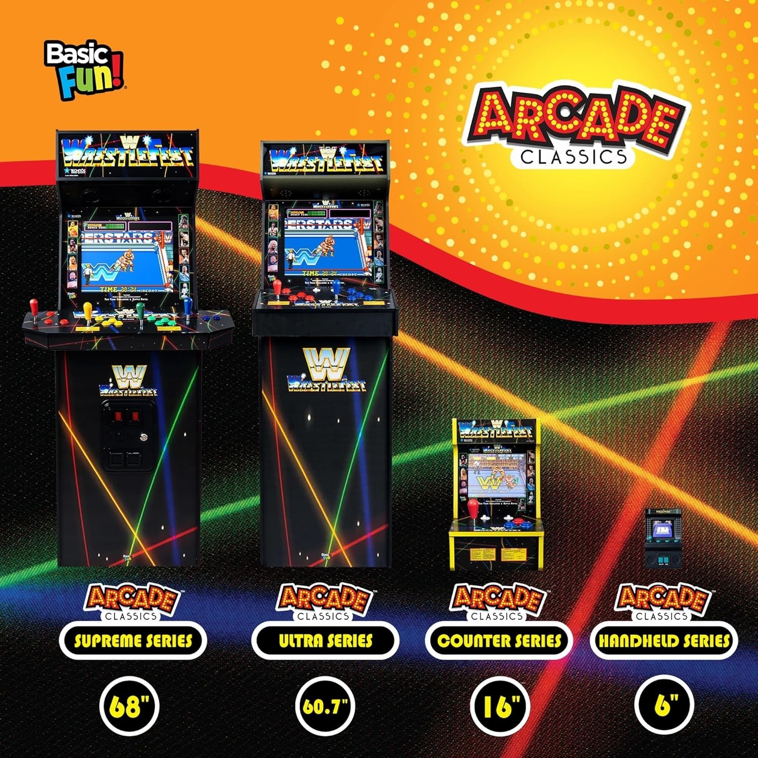 ARCADE CLASSICS WWE Ultra Series Home Arcade Electronic Video Game Machine