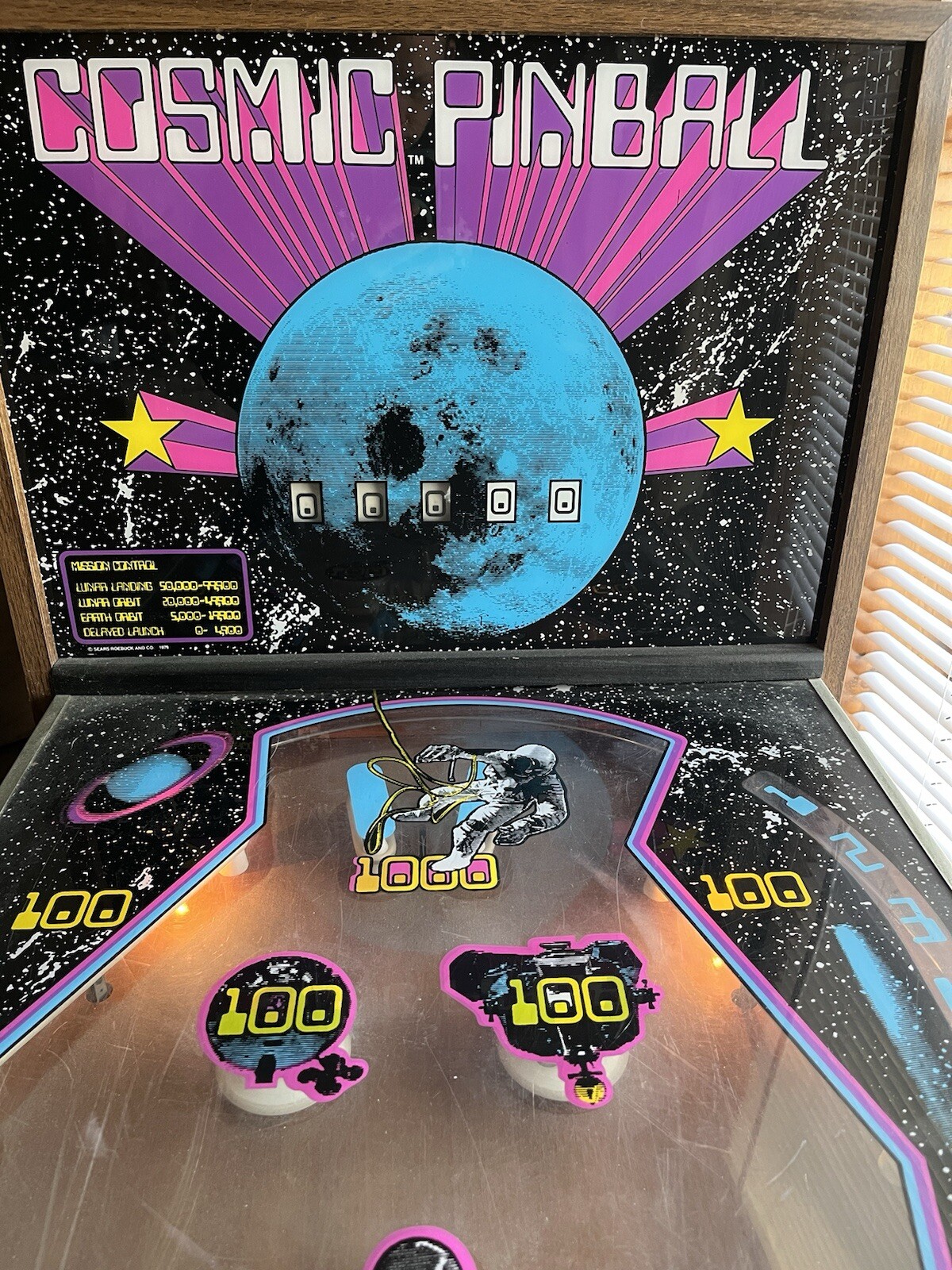 1977 Briarwood Cosmic Pinball Machine