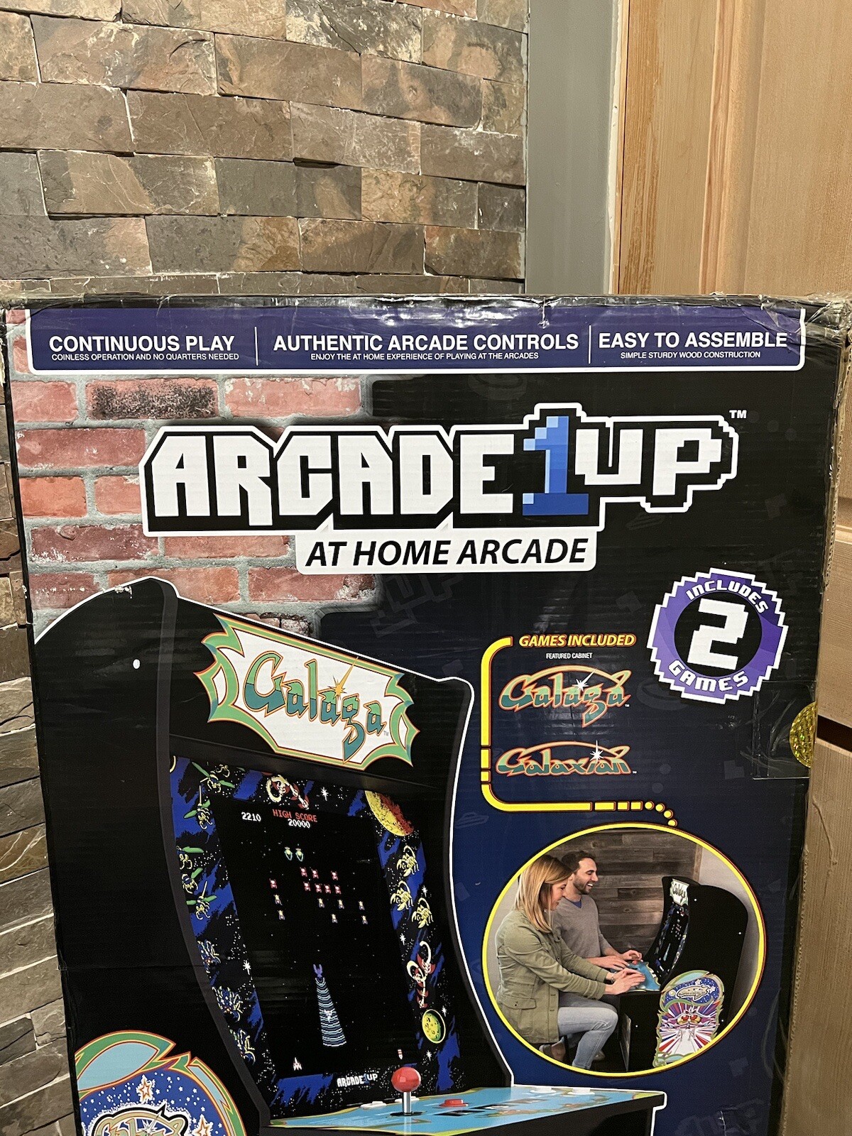 Arcade1Up At Home Arcade Machine Galaga Galaxian Cabinet 2 Games 1-2 Players New