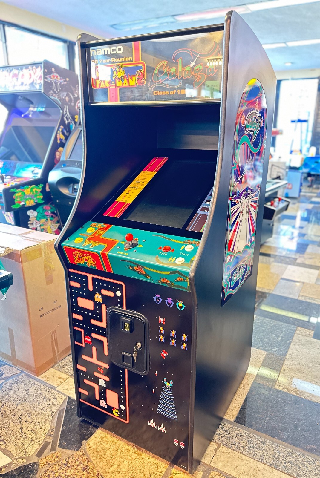 NAMCO 20 YEAR REUNION MS PACMAN GALAGA CLASS OF 1981 HEAVY DUTY COMMERCIAL GRADE