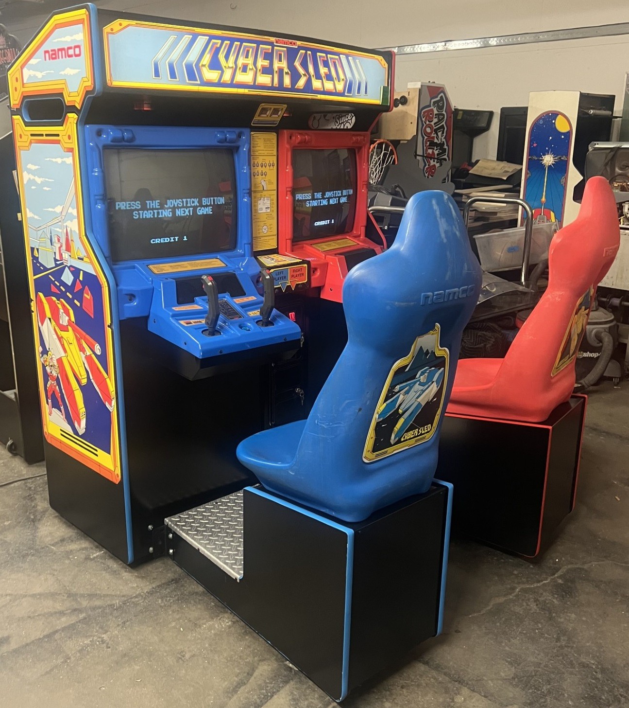 CYBER SLED ARCADE MACHINE by NAMCO (Excellent Condition) *RARE*