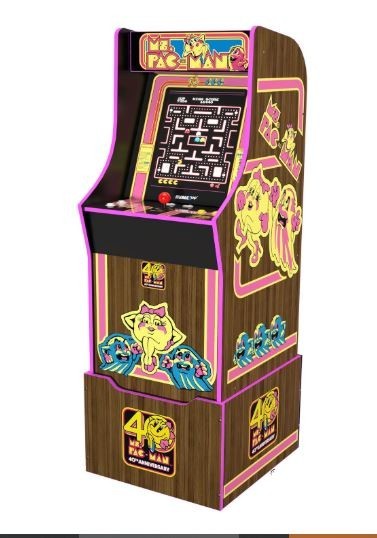 Arcade1up Ms Pac-Man Special 40th Anniversary Edition 10in1 with riser