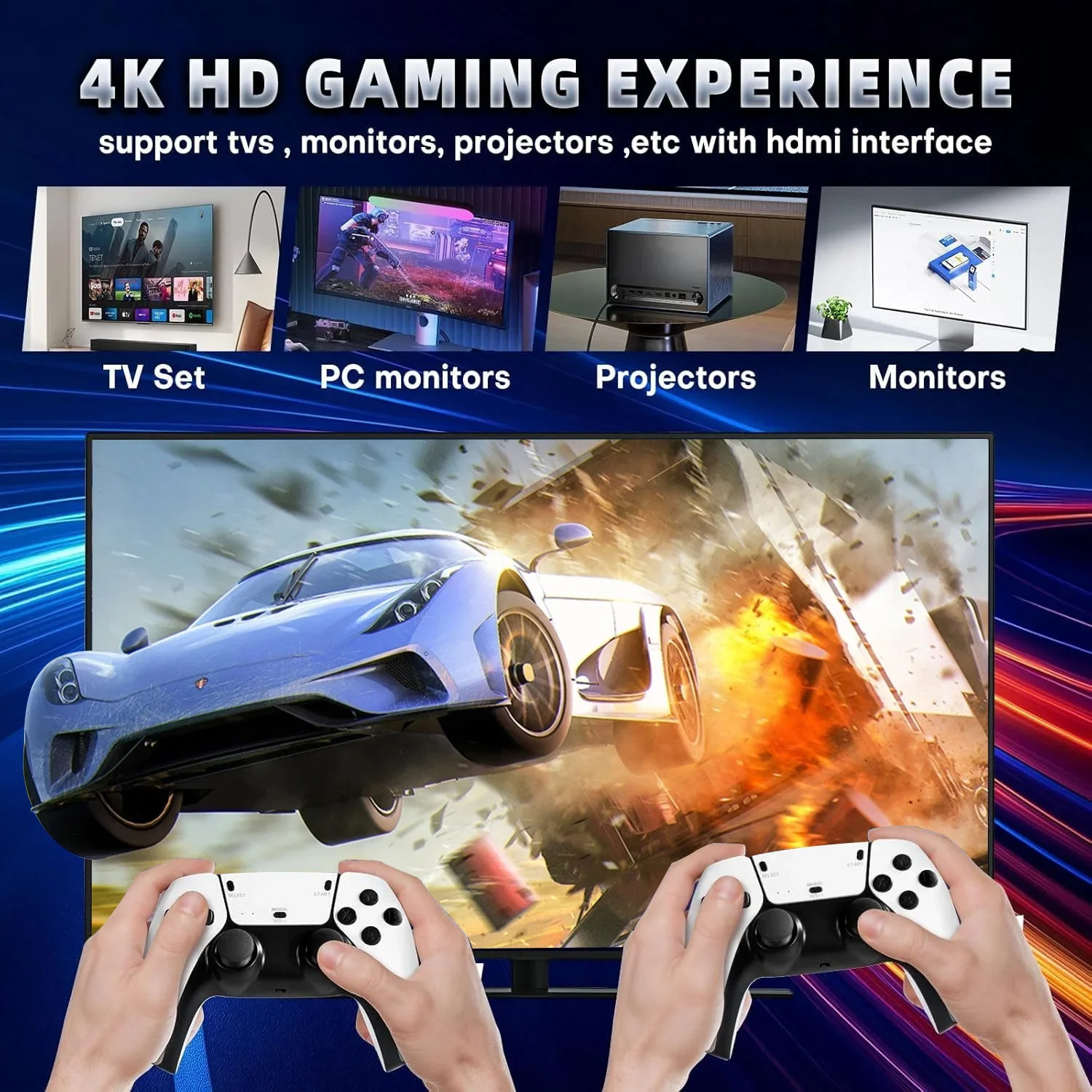 M15 ULTAR Retro Game Console – 4K 3D Wireless Arcade for 2 Players