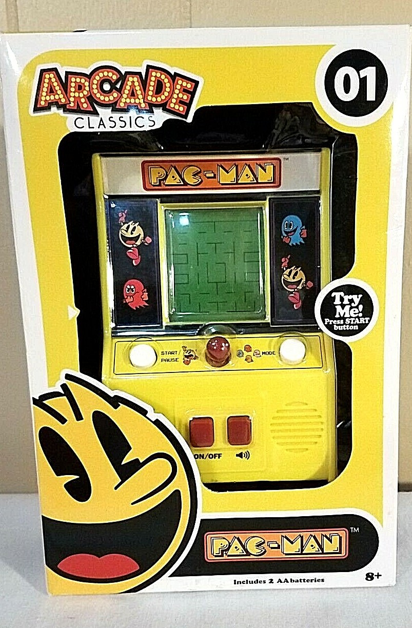 Arcade Classics Pac-Man Retro Mini Arcade #01 Basic Fun NEW in Box w/ Batteries
