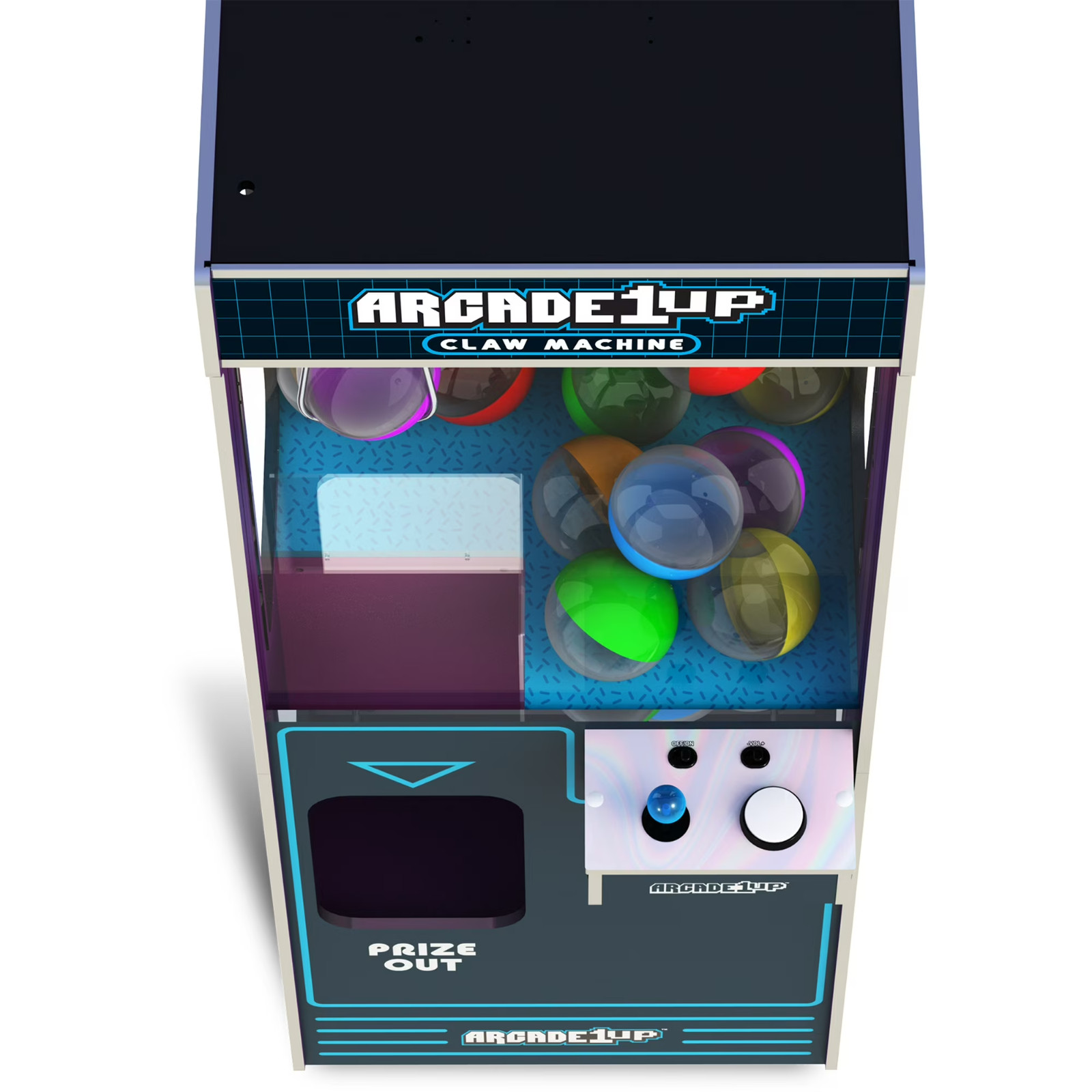 New Arcade1Up Full-Size Claw Machine 12 Capsules Light-Up Toys Games Arcade Fun