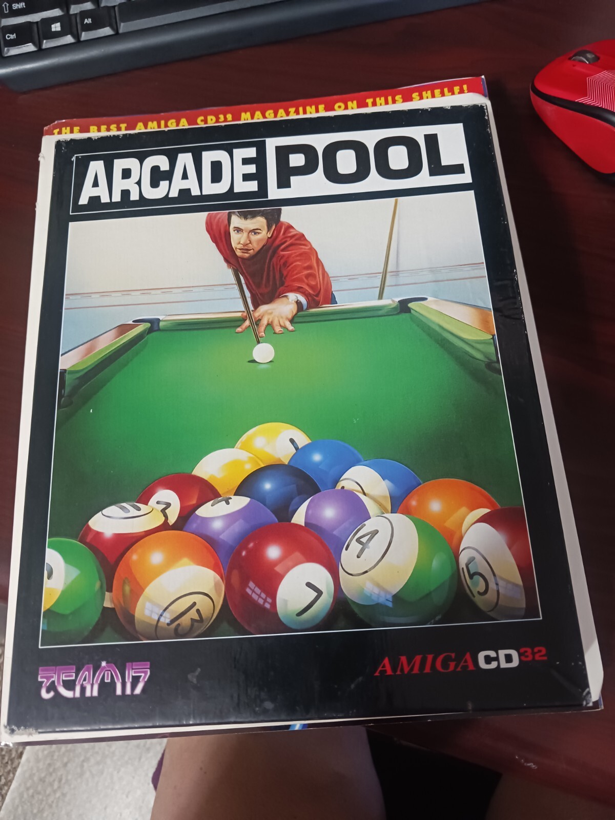 Vintage Amiga 32 Arcade Pool CD Game with original box