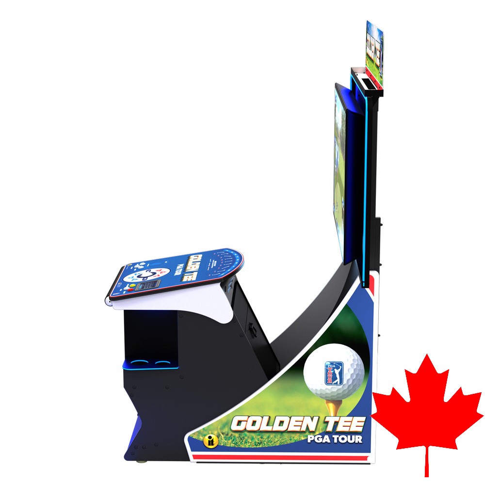 Golden Tee Golf Game – PGA TOUR Clubhouse Deluxe Edition – Canadian