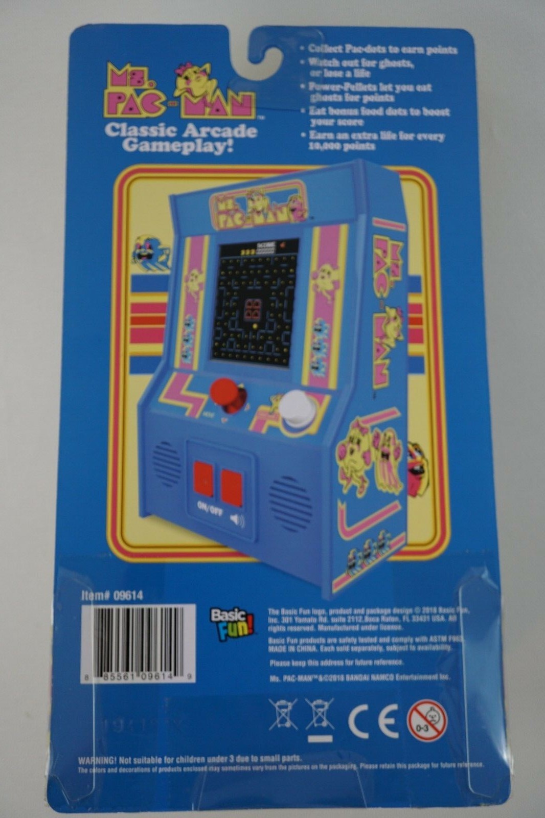Arcade Classics – Ms Pac-Man Retro Mini Arcade Game – NEW – Free Shipping –