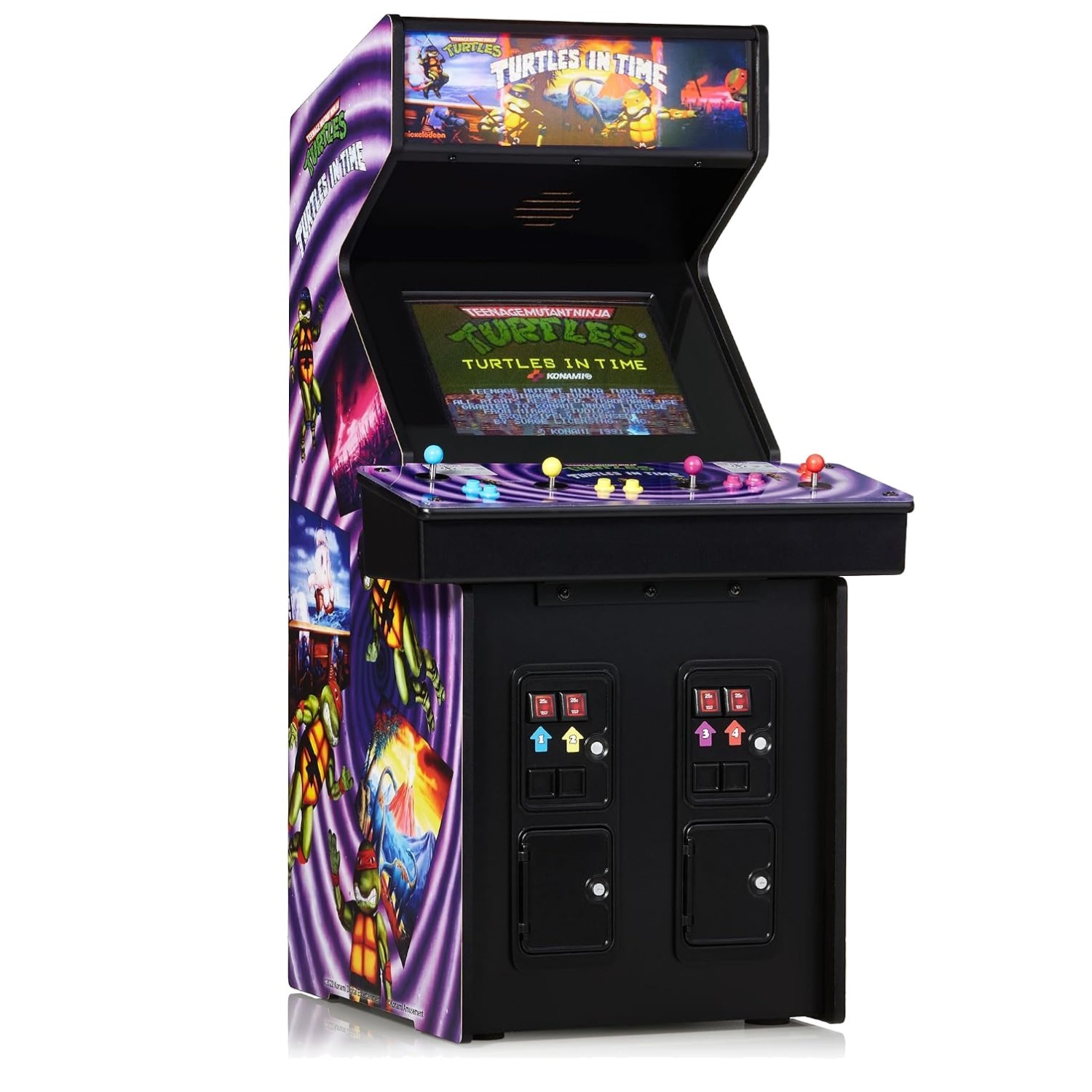 Official TMNT 1/4 Scale Mini Arcade – Retro Gaming, Vibrant Art, Ultra Portable